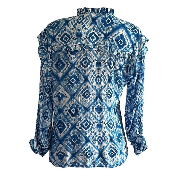 Tolani Collection Long-Sleeve Button Down Blouse - Picture 4 of 5